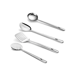 Cuchara para servir de acero inoxidable artesanal de la mejor calidad, cuchara creativa de acero inoxidable para Hotel sostenible con mango largo - Product Image 2