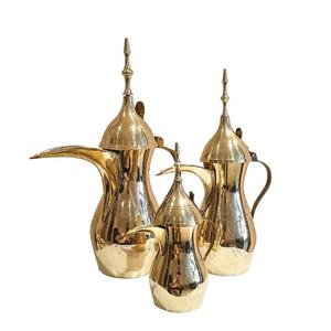 Bouilloire Arabe Authentique Dallah Finition Argentée Pot à Café Vintage en Métal pour les Mariages Occasions Spéciales et Cadeaux - Product Image 4