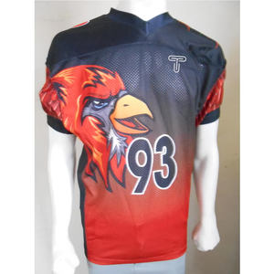 เสื้อเจอร์ซี่อเมริกันฟุตบอลวัสดุสดเสื้ออเมริกันฟุตบอลออกแบบด้วยตัวเอง - Product Image 4