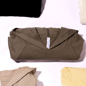 ชุดเสื้อฮู้ดผ้าฝ้าย80% สำหรับผู้ชายชุดมีฮู้ดพิมพ์ลายพัฟธรรมดาสำหรับทั้งชายและหญิงฉลากตามสั่ง - Product Image 6