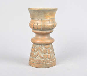 Soporte de vela de madera de mango hecho a mano con forma personalizada pequeño color natural bajo MOQ venta directa de fábrica para ocasiones navideñas - Product Image 2