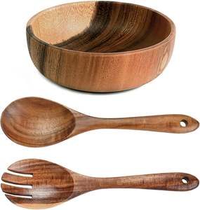 Elegante Tazón Redondo de Madera con Diseño Impreso y Esmalte, Tazón para Servir con Diseño Único, Tazón Indio Clásico para Uso en el Hogar, Hoteles y Fiestas - Product Image 3