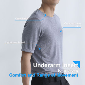 Otoño Invierno cálido térmicas Casual Slim lienzo Stand Collar Tops pantalones con cierre de cremallera bordado logotipo frontal servicio OEM - Product Image 3