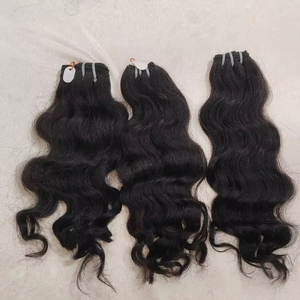 Extensiones de pelo indio natural sin procesar, venta al por mayor de pelo indio con cutícula alineada, proveedor de extensiones de pelo - Product Image 1