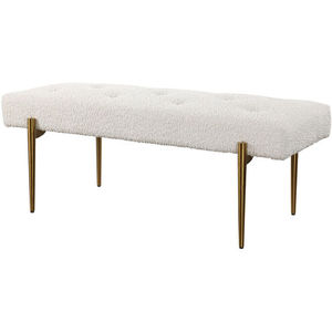 Golden Finished Stainless Steel Velvet Upholstery Removable Cover <b>Bench</b> Furniture for Home Living Room Metal & Fabric <b>Bench</b> - Product Image 6