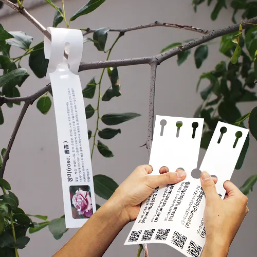 Wholesale Non-Adhesive Printable Labels Paper Hang Tag Tie Tags Name Tag Sheets For Plant
