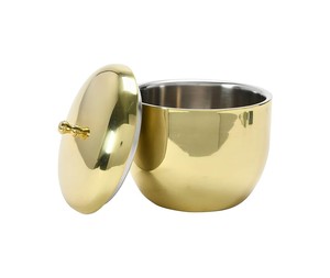 Modern Stainless Steel Ice <b>Bucket</b> with <b>Lid</b> and Scoop Soft Pastel Finish Insulated Design for Stylish Home Bar Use - Product Image 5