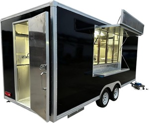 Camion de restauration mobile robuste, entièrement équipé, avec brûleurs à gaz, friteuses électriques, réfrigération et alimentation en eau. Meilleur prix. - Product Image 1