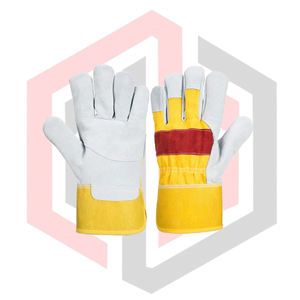 ถุงมือทำงาน หนังบริเวณฝ่ามือ ทนทานต่อการฉีกขาด ระบายอากาศได้ดี ปราศจากซิลิโคน ปราศจากแป้ง ป้องกันไฟฟ้าสถิตย์ ขนาด 26 ซม. ถุงมือคลาสสิคโครเมียม - Product Image 1