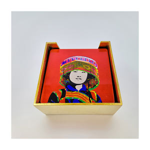 Servilleteros y posavasos de laca hechos a mano de Vietnam, artesanía de material natural tradicional de fábrica en Vietnam - LRC6008 - Product Image 1