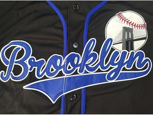 Logo personnalisé hommes jeunes Baseball boutonné Jersey 90s Hip Hop formation Baseball maillots chemises vêtements de sport en gros - Product Image 3