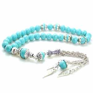 Dhikr tasbih 99ชิ้น6มมมุสลิมลูกปัดสวดมนต์สแตนเลสสตีลน้ำหนักเบากลมบรรจุภัณฑ์ตามสั่ง - Product Image 6