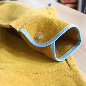 Vêtements de soudage ignifuges résistants aux hautes températures avec manchons en cuir anti-brûlure protège-bras de protection pour soudeur - Product Image 5