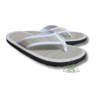 Tongs d'été écologiques en bambou pour hôtels de luxe, antidérapantes, respirantes, avec semelle intérieure en EVA légère, claquettes ouvertes Evergreen