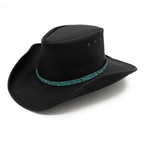 หมวกหนังจระเข้สีน้ำตาล ลายจระเข้ สำหรับเดินทางท่องเที่ยวกลางแจ้ง ซาฟารี  แบบยูนิเซ็กซ์ หนังแท้ หมวกคาวบอย ขายส่ง - Product Image 2