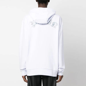 Logo imprimé de haute qualité Basics épais, coton mélangé strass pull à capuche pour hommes surdimensionné coton hommes strass à capuche - Product Image 2