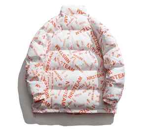 2025 abrigo de gran tamaño de burbuja chaqueta de dos tonos con capucha desmontable Logo OEM de alta calidad negro estampado de burbujas chaqueta acolchada personalizada para hombres - Product Image 3