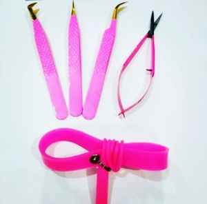 Pinces à épiler personnalisées anti-magnétiques, à pointe lisse, pour extensions de cils en fibre, en acier inoxydable, avec logo personnalisé - Product Image 4