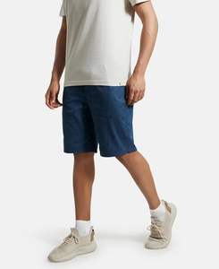 Short de basket-ball d'été style High Street pour hommes Logo personnalisé Double short cargo simple couche uni et solide pour hommes - Product Image 5
