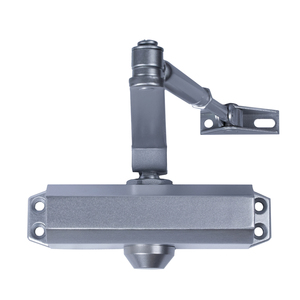 Door Closer Without Hold, Strength 3. Silver Color (For Doors 80/100 cm.) - Product Image 1