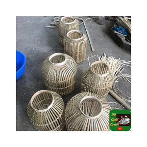 Lámpara colgante de bambú personalizada, pieza decorativa única para casas ecológicas, restaurantes y centros turísticos, iluminación - Product Image 4