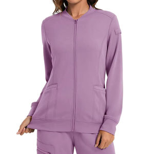 Combinaison de blouses médicales unisexe, nouveau design, fermeture éclair sur le devant, blouses médicales chaudes, blouses d'infirmière noires, tissu confortable pour un usage quotidien - Product Image 5