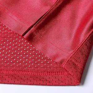 Camiseta de fútbol americano unisex 100% poliéster verano Malla tela manga corta estampado bordado Retro Fan Jersey americano - Product Image 6