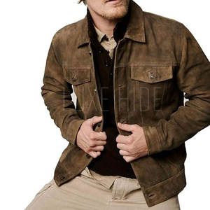 แจ็กเก็ตหนังนิ่มสำหรับผู้ชายเสื้อแจ็คเก็ตหนังนิ่มสำหรับผู้ชายเสื้อแจ็คเก็ตหนังนิ่ม - Product Image 3