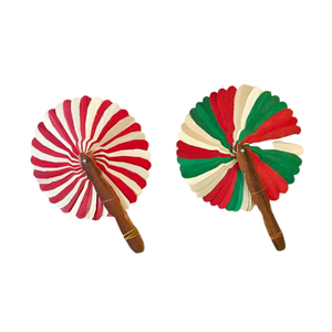 Éventail à main décoratif Vintage vietnamien en bambou, produits artisanaux compétitifs pour l'exportation de l'or 99 - Product Image 3