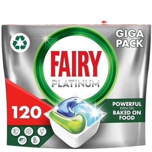 Tabletas para Lavavajillas Platinum Desechables Todo en Uno, Paquete de 120 Tabletas (24 x 5), Aroma a Limón, Tecnología Original Anti-Opacidad - Product Image 3