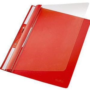 Leitz Red PVC Hard Film Lever Arch <b>File</b> DIN <b>A4</b> 80g/m - Product Image 1