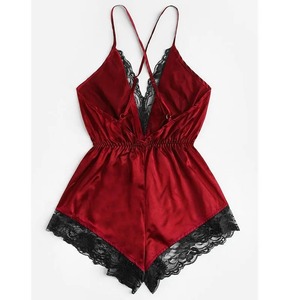 Erotic Lingerie Home Sexy Lace <b>Red</b> Large Size 3xl Student Onesie Easy to Clean <b>Ladies</b> Solid Color Nightgown Birth - Product Image 3