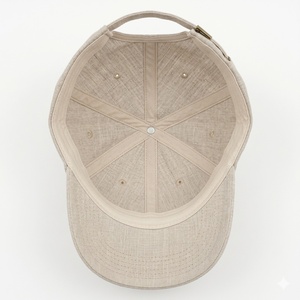 Wholesale Custom Logo Blank Linen Baseball <b>Cap</b> 6 Panel Unstructured Adjustable Dad Hat OEM <b>Plain</b> Cotton <b>Cap</b> for Men Women - Product Image 5