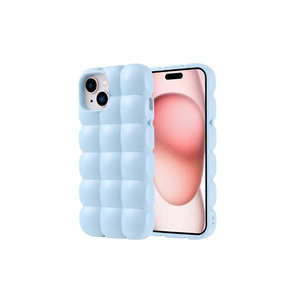 Funda Protectora de Silicona Rosa Brillante de Lujo Netzy para iPhone 15, Carcasa Trasera Flexible a Prueba de Golpes, Estilo Líquido, Modelo 11pro - Product Image 2