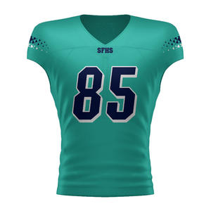 Maillot de football américain personnalisé de qualité supérieure tissu en maille respirante numéro de nom cousu Pro uniforme d'équipe parfait à séchage rapide - Product Image 5