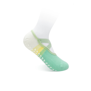 Calcetines de Pilates Antideslizantes con Tiras y Diseño Jacquard para Mujer, con Mezcla de Colores Degradados, para Danza, Ballet y Yoga - Product Image 5