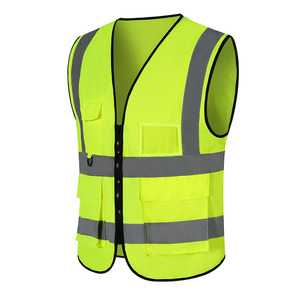 Chaquetas reflectantes transpirables de seguridad vial para ropa de trabajo de construcción de invierno con múltiples bolsillos - Product Image 1