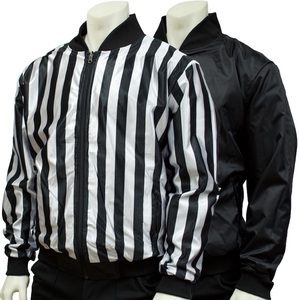 Veste d'arbitre réversible de Football noir/blanc lcrosse réversible noir + blanc rayé veste pour hommes/femmes - Product Image 2