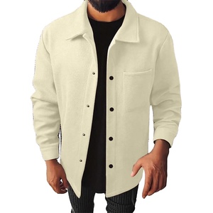 Chemise décontractée de qualité supérieure pour homme, chemise à manches longues en coton, veste, style utilitaire, haut avec grandes poches pour la mode quotidienne - Product Image 2