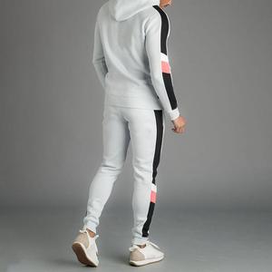 Hommes Training Wear Hoodie Design 100% Polyester Sweat Suit Stripe Tracksuits Best Wearing Tracksuits. - Product Image 2