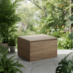 Commode sur pied en chêne naturel 60x37x50 cm - Meuble de salle de bain Koricini Vieste - Product Image 3