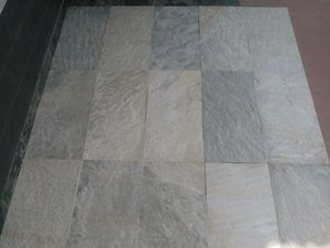 Himachal กระเบื้องหิน100% สีขาวหิมะธรรมชาติแผ่นผนังโมเสคแผ่นไม้อัดน้ำตกควอตซ์หินชนวนงานหัตถกรรมภายนอก - Product Image 6