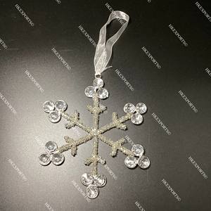 Adornos navideños con cuentas multicolores hechos a mano, decoraciones colgantes navideñas - Product Image 2