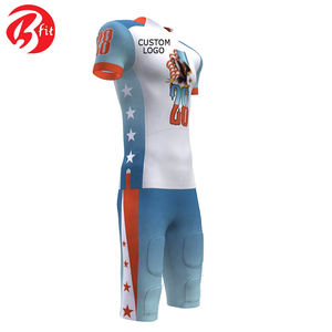 Maillot de football américain à manches courtes pour hommes, vêtements d'entraînement d'équipe, vente en gros de la meilleure taille, hauts de football américain élégants - Product Image 6