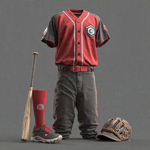 Uniforme de Béisbol 100% Poliéster, Conjunto de Pantalones y Camiseta de Béisbol con Líneas a Rayas, Uniformes de Béisbol de Alta Calidad Unisex - Product Image 5