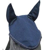 2025 OEM al por mayor malla de oreja silenciosa logotipo personalizado caballo mosca velo oreja red capó barato de fábrica ecuestre de alta calidad personalizado