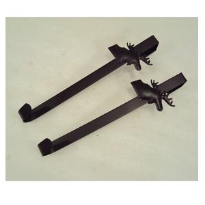 Set Of 4 Pcs Engraved Design Iron <b>Wreath</b> <b>Hanger</b> <b>For</b> Christmas <b>Wreath</b> Hook Front <b>Door</b> Decorative - Product Image 4