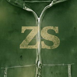 Sudadera con capucha de cremallera de lana Heavy 380 GSM, ropa de invierno verde, mezcla de algodón suave, lavado desgastado, sudaderas básicas con logotipo estampado personalizado - Product Image 4