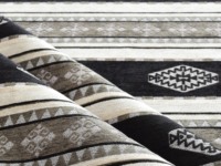 Tissu d'ameublement en polyester respirant biologique, tissu d'ameublement lourd enduit, tapisserie Kilim Bohème, tapisserie tribale sud-ouest turque