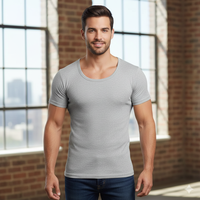 Sous-vêtements thermiques respirants antibactériens écologiques à manches trois-quarts de haute qualité personnalisables pour hommes avec logo personnalisé